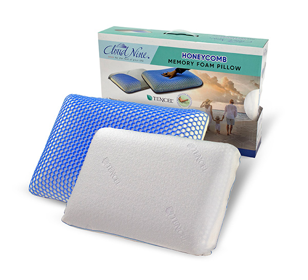 Foamrite-Honeycomb-Memory-Foam-Pillow